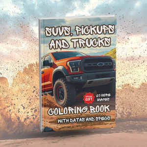 SUVs, Pickups and Trucks Coloring Book