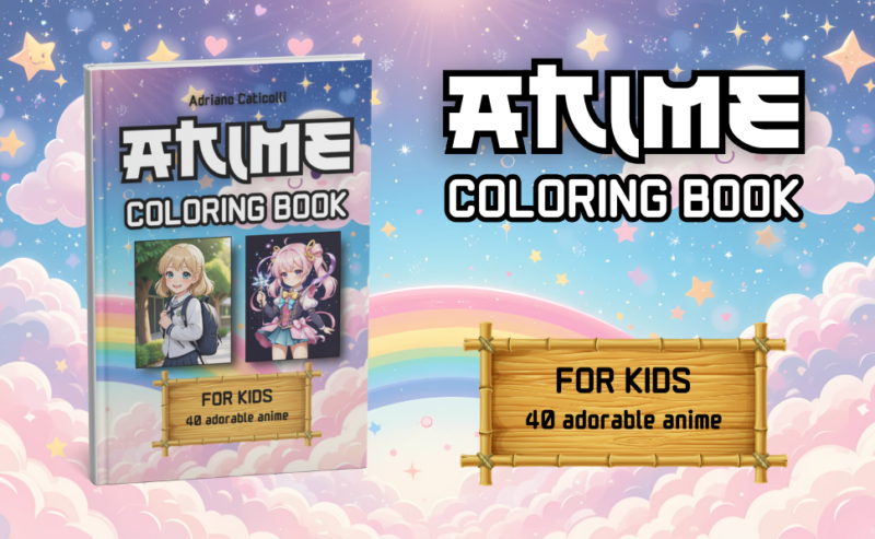 Anime Coloring Book For Kids