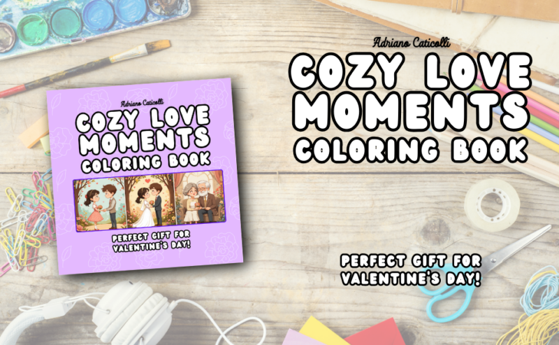 Cozy Love Moments Coloring Book