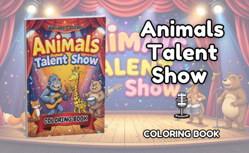 Animals Talent Show Coloring Book
