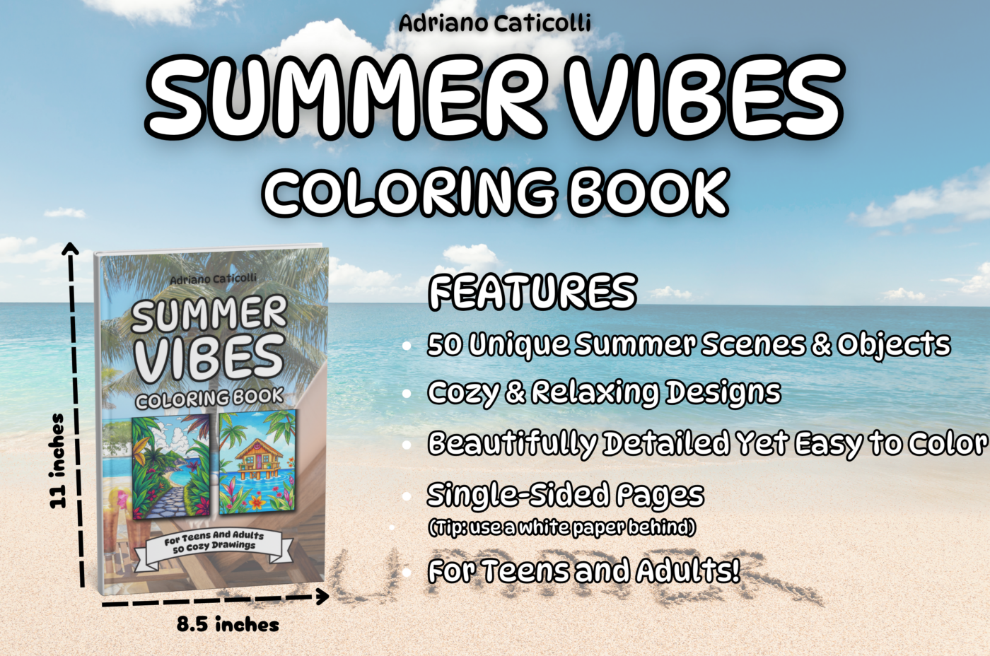 Summer Vibes Coloring Book