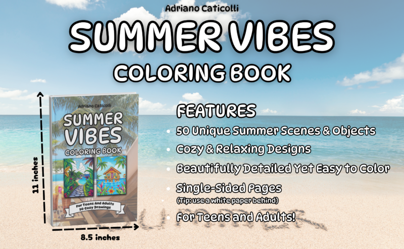 Summer Vibes Coloring Book