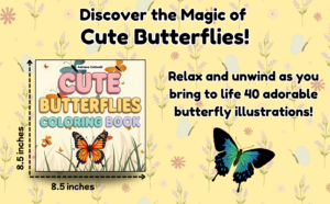 Cute Butterflies Coloring Book
